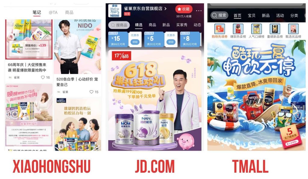 Baby food on China's e-commerce platforms