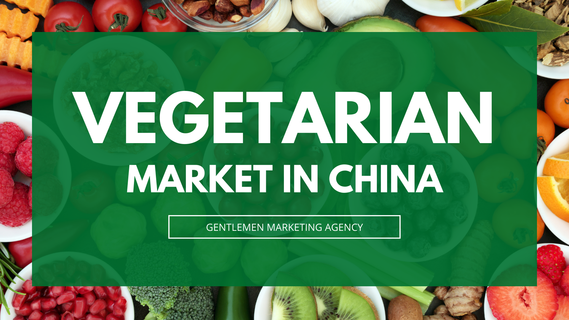 Vegetarian market in China